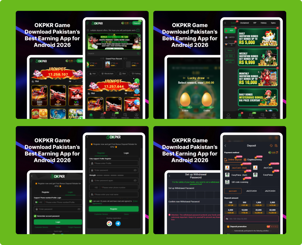 main screen OKPKR Game
