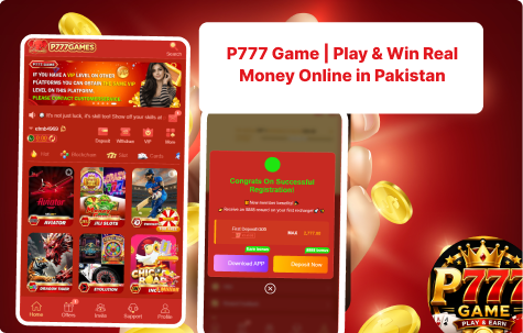 Home screen P777 Game