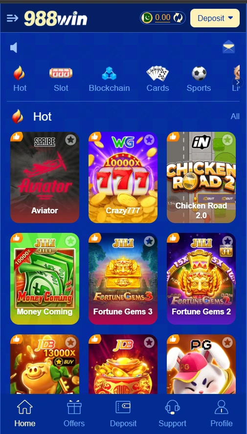 988Win Game interface image