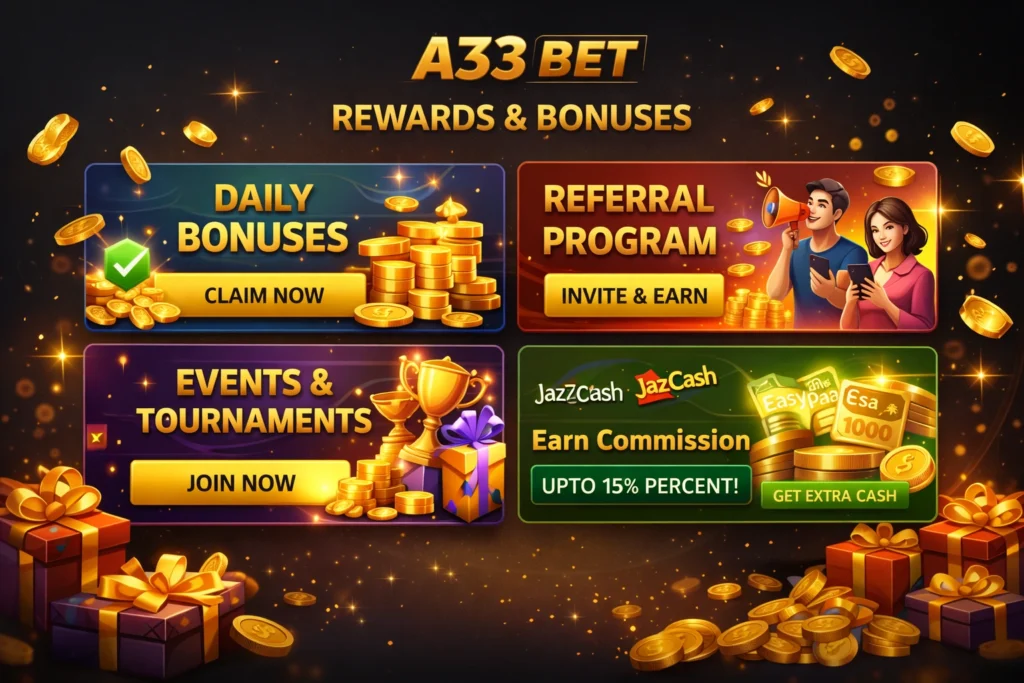 A33 Bet Game rewards image
